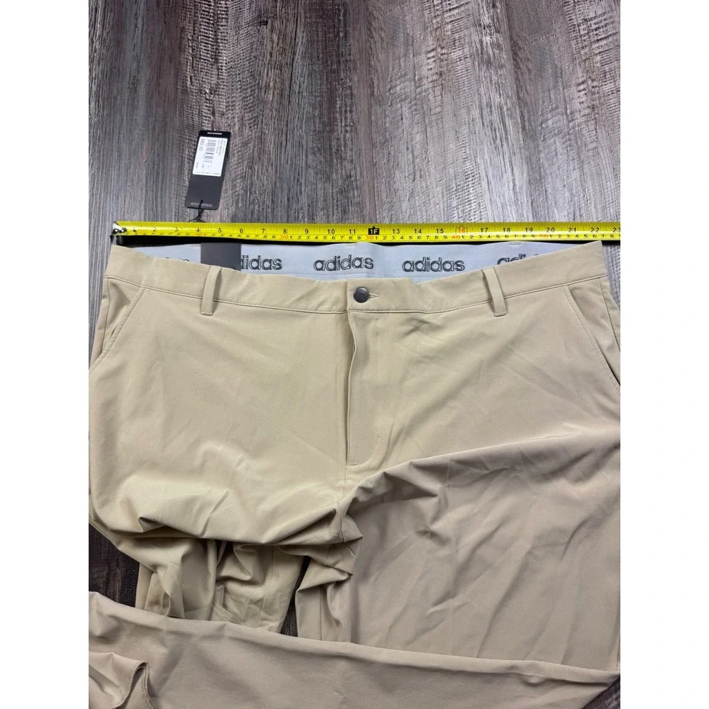 Adidas Mens Ultimate365 Golf Pants Beige Tan Raw Gold DP6270 Size 44 NEW